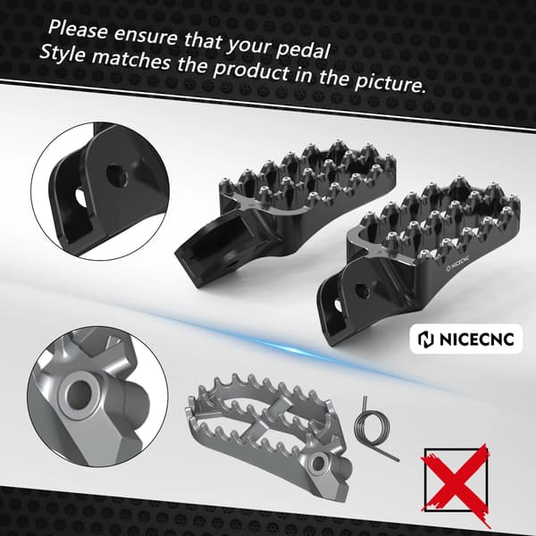 Fotpinnar, Förstorat Design, Hållbara Material,svart