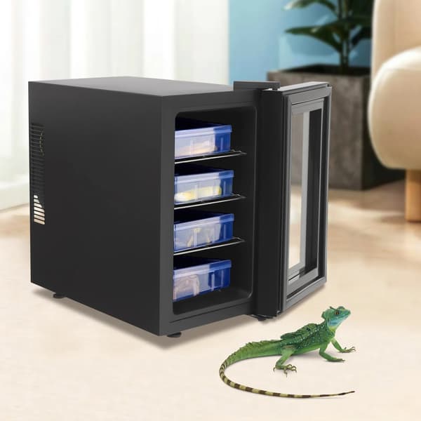 Reptilinkubator, Temperaturkontroll, Tyst Drift,Mörkgrå