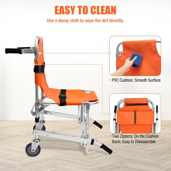 Stolassisterande enhet, Fällbar design, Hög lastkapacitet,orange