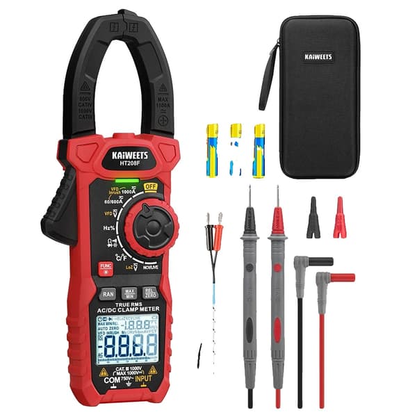 Klämmätare, Inrush-strömdetektering, Bakgrundsbelyst display,HT208F