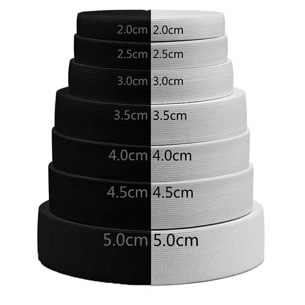 Elastiske Bånd, Høj Elasticitet, Flere Længder Tilgængelige,30mm-a, 10M-a, sort-b