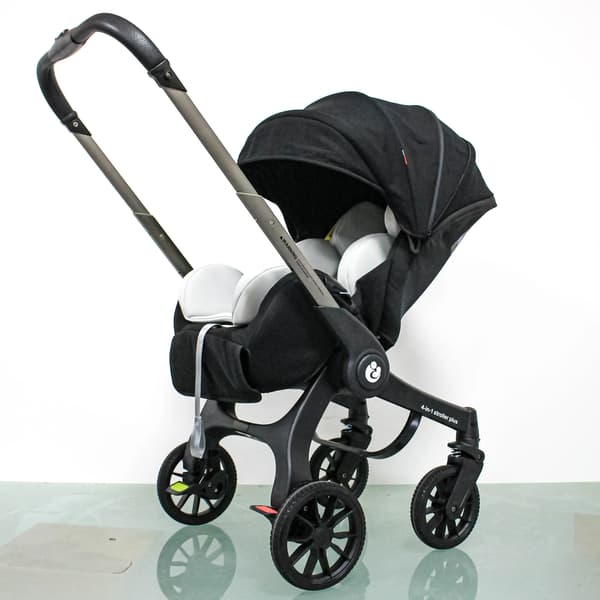 Babyvogn, Multifunktionel, Sammenklappelig,sort