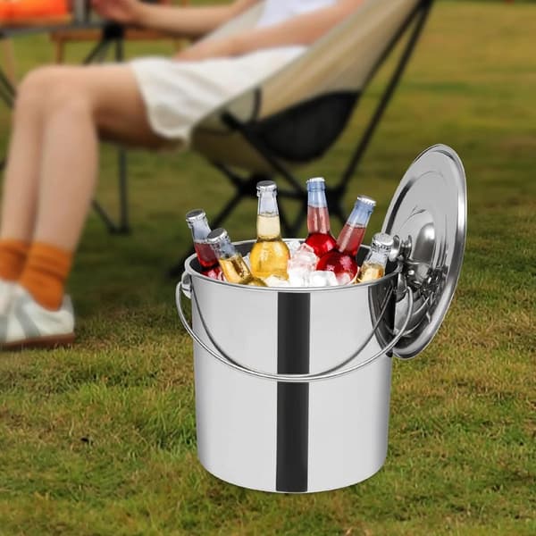 Hink, Rostfritt Stål, Tungt Design,Silver
