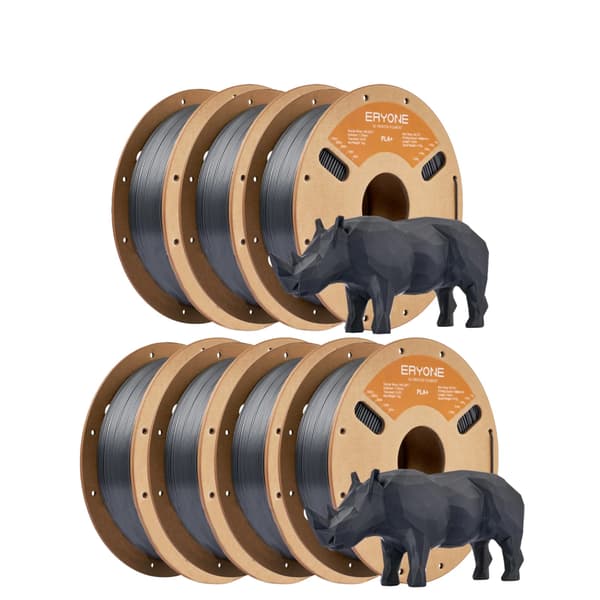 3D-skrivarfilament, PLA-material, 1,75 mm diameter,Grå-7kg