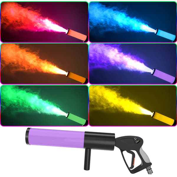 Røgpistol, RGB LED Lyskildeffekt, Manuel Kontrol,EU stik