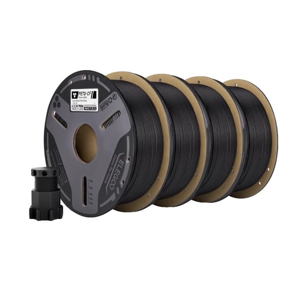 3D-printfilament, kulfiberforstærket, høj styrke,4KG Sort