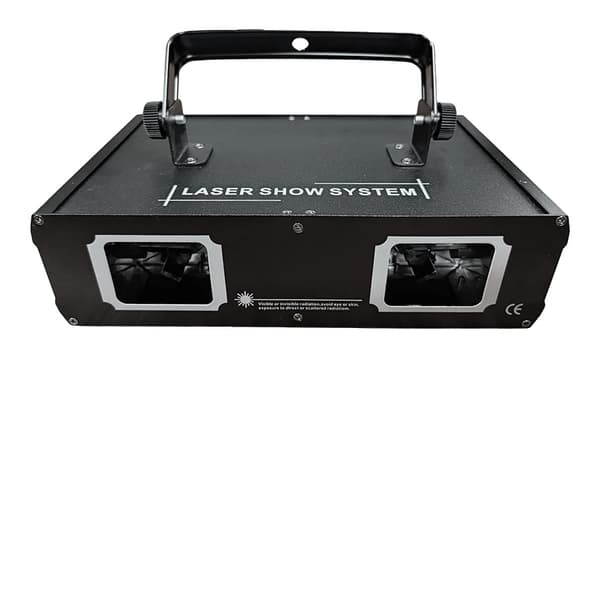RGB Laserlys, DMX512 Kontrol, Stemmesensor,sort