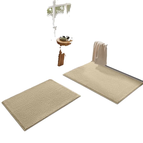 Badmåtte, Super Blød, Hurtigtørrende,60x120, Beige