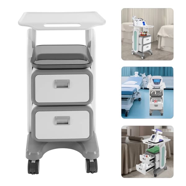 Salonvogn, 2 Bakker, Ergonomisk Design,HVID