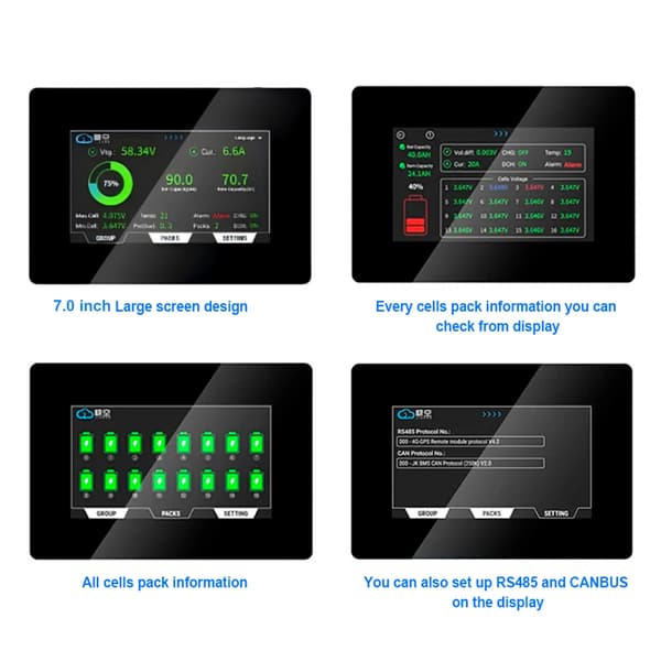 Smart Touch Skærm, 7 Tommer, Flersproget Support,7 TOMME V19
