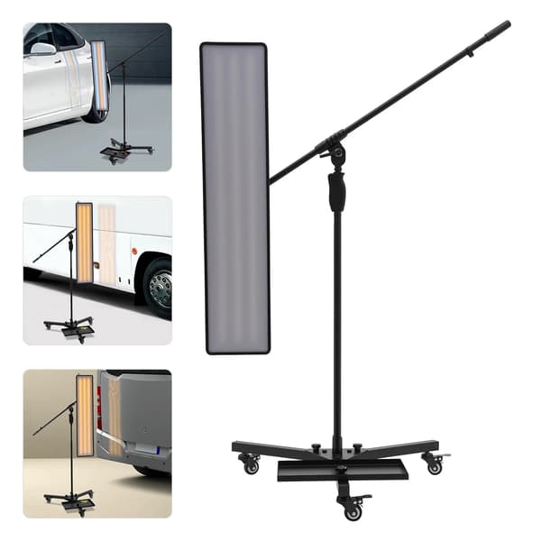 LED Tandreparationslys, Justerbart Panel, Flere Belysningsmuligheder,Sort