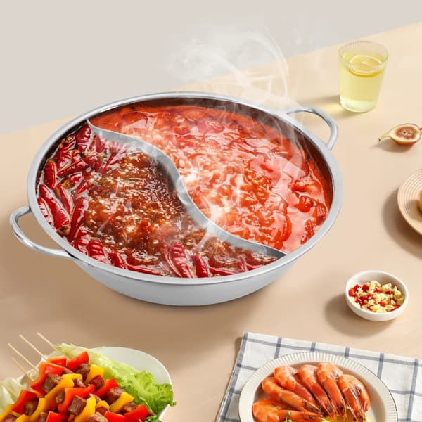 Hot Pot, Rostfritt Stål, Glaslock,Silver