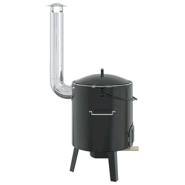 Utomhusgrill/ Roster, Robust Stål, Bärbar Design,svart