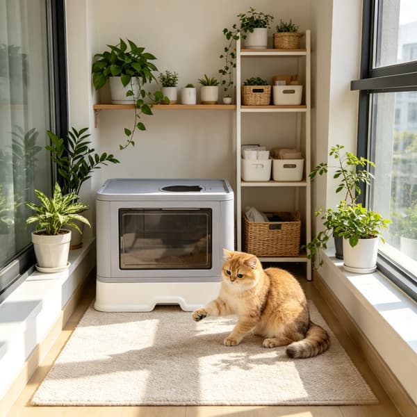 Kattebakke, Foldbart Design, Alsidige Indgangsmuligheder,Grå