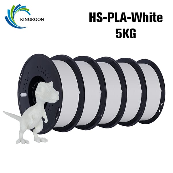 3D Filament, Bulk 5kg Spoler, Alsidig Materialevalg,5KG HS-PLA Hvid