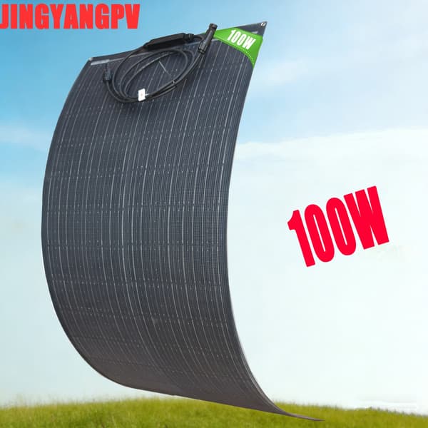 Solpanel, Lätt Design, Hög Effektivitet,1PCS  100W