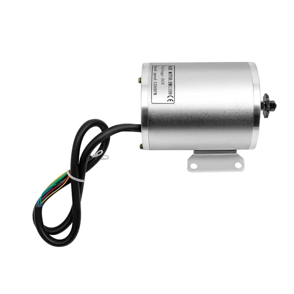 Borströmlös Motor Kit, 2000W Effekt, Universella Gaspedaler,Silver