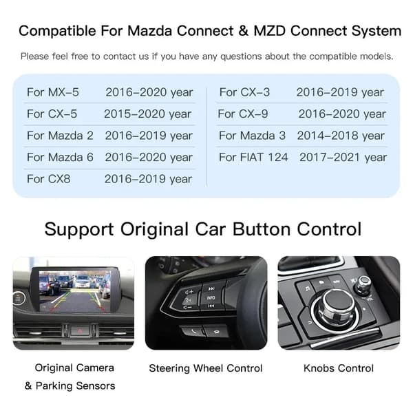 USB-hubb, fordonsmedieintegration, smartphonekompatibilitet,Mazda Box