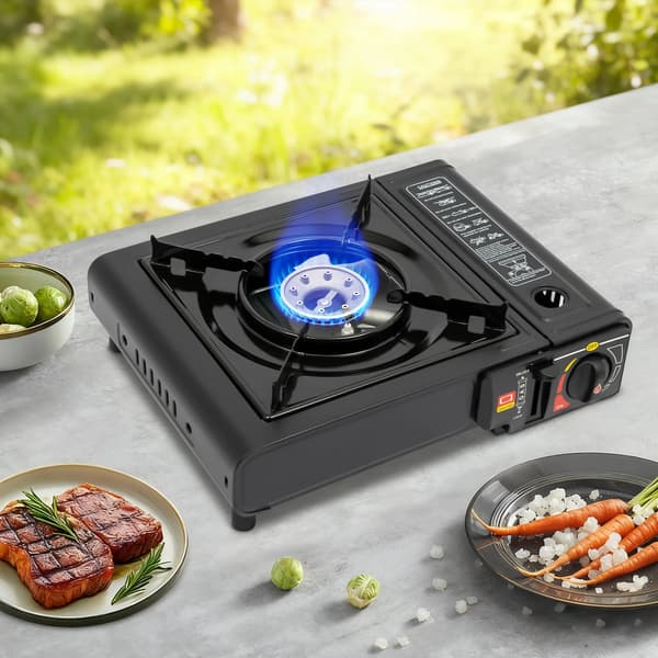 Grill, Gasgrill, Bærbar Design,sort