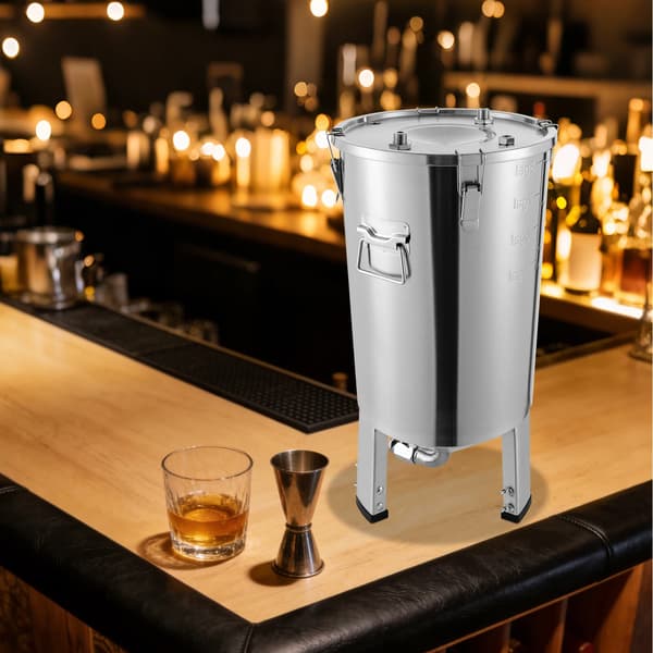Fermenteringstank, 304 rostfritt stål, 32L kapacitet,Silver