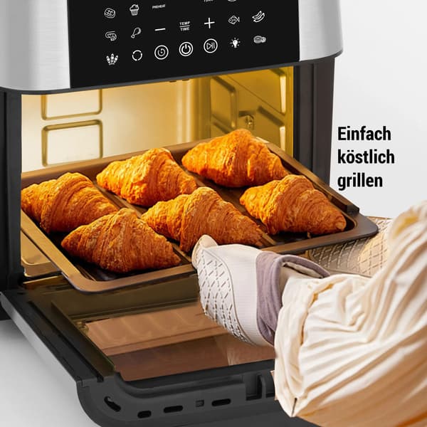 Luftfritös, 12L kapacitet, pekskärmskontroller,Luftfritös, EU