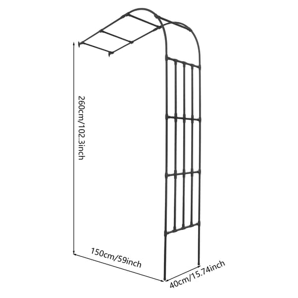 Trädgårdsgaller, Robust Design, Enkel Installation,svart