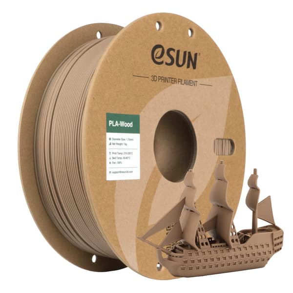 3D-printer filament, Wood PLA, 1,75 mm diameter,EGE