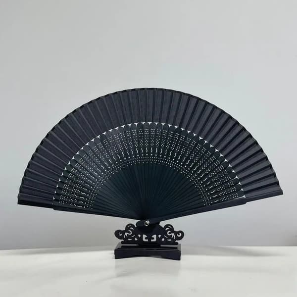 Foldbar Håndvifte, Elegant Design, Bærbar og Letvægts,sort