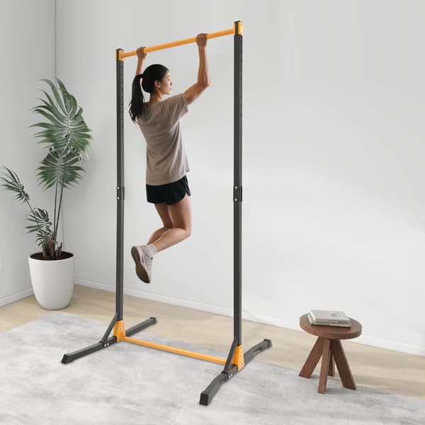 Pull-Up Station, Justerbar Højde, Høj Belastningskapacitet,sort