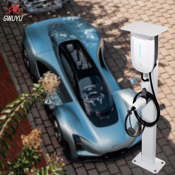 EV-ladestander, vægmontering, robust konstruktion i aluminiumlegering,1.3 M-Hvid