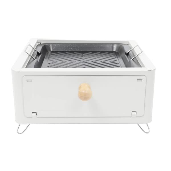 Campingkök, Bärbar Kolgrill, Borddesign,VIT
