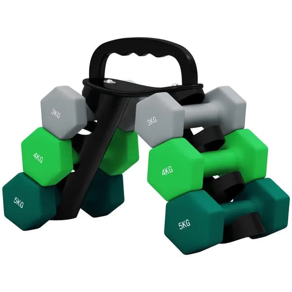 Håndvægtsæt, Konvertibel Stativ, Hexagonal Design,T1003-01-10240