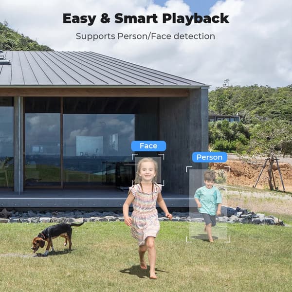 Övervakningssystem, 8MP videoupplösning, Smart AI-detektion
