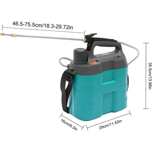 Elektrisk Sprøjte, 2200mAh Batteri, 2 Spraytilstande,Blå