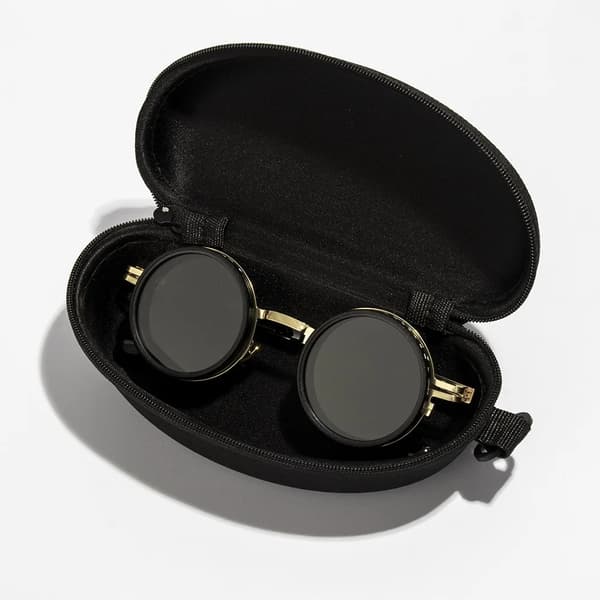 Solsikker, Justerbart ND-filter, UV-beskyttelse,Guld med etui