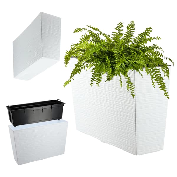 Blomsterkrukke, Holdbart Design, Indbygget Vandingssystem,HVID