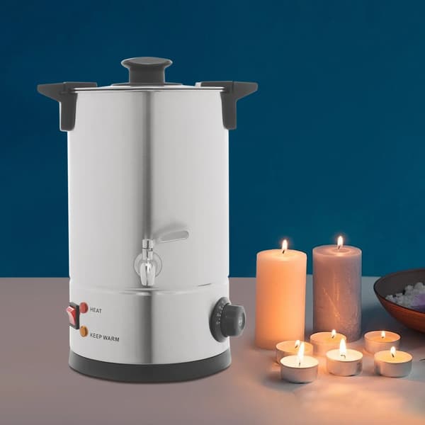 Voks Smelter, 8L Kapacitet, Temperaturkontrol,Sølv