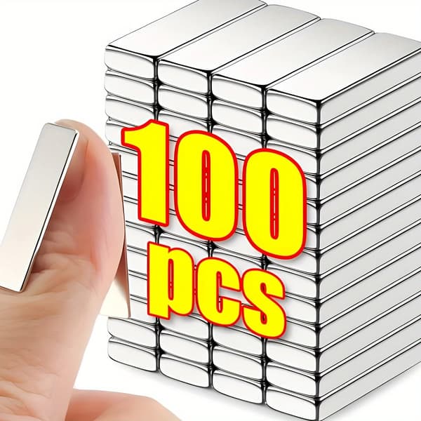 Magneter, Rektangulär Form, Hållbart Gjutjärnsmaterial,100pcs 20x10x3mm