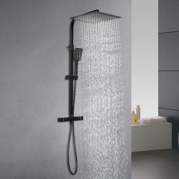 Brusesæt, Dobbelt Brusefunktion, Elegant Design,sort