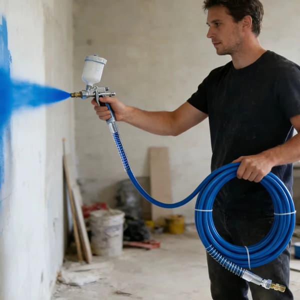 Luftløs Malersprøjte Slange, 3300 PSI, 50ft Længde,Blå