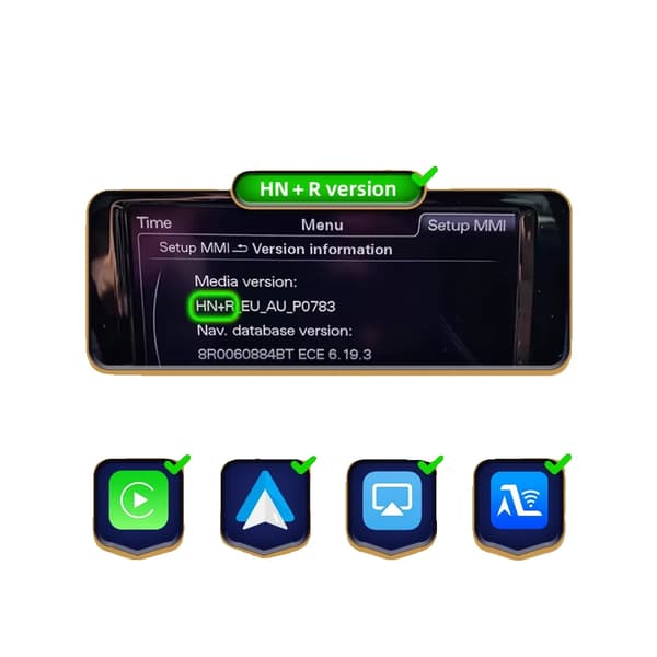 Trådlös CarPlay Android Auto-modul, Bluetooth-anslutning, navigeringsstöd,Q3 HNR