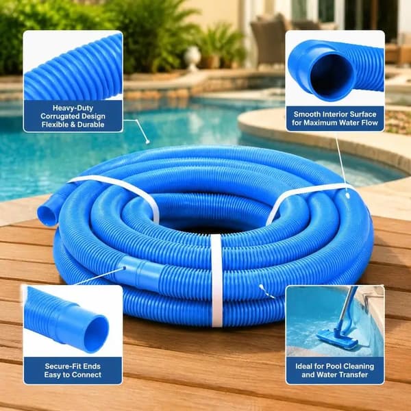 Poolslang, Flexibel Design, Anpassningsbar Längd,armégrön