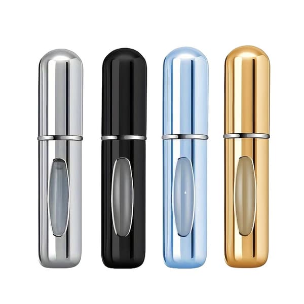 Genopfyldbar væskebeholder, 5 ml kapacitet, bærbart design,4Pcs Sub-Flaske