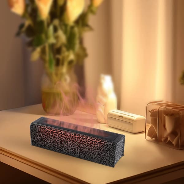 Æterisk olie diffuser, 150 ml kapacitet, USB-strøm, multicolor lys, sprøjtetid 4 timer, dimensioner 25,1x7,5 cm