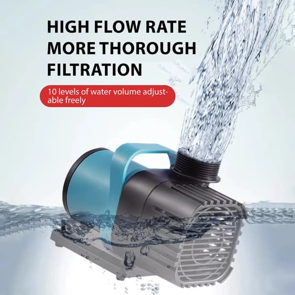 Akvariepump, Högpresterande, Nedsänkt Design,Blå