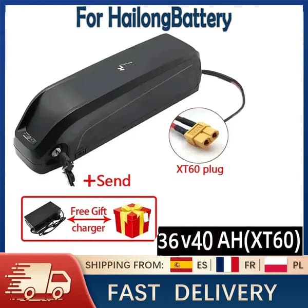 Lithium-Ion Batteri, 48V, 40Ah Kapacitet,36v-XT60-40AH
