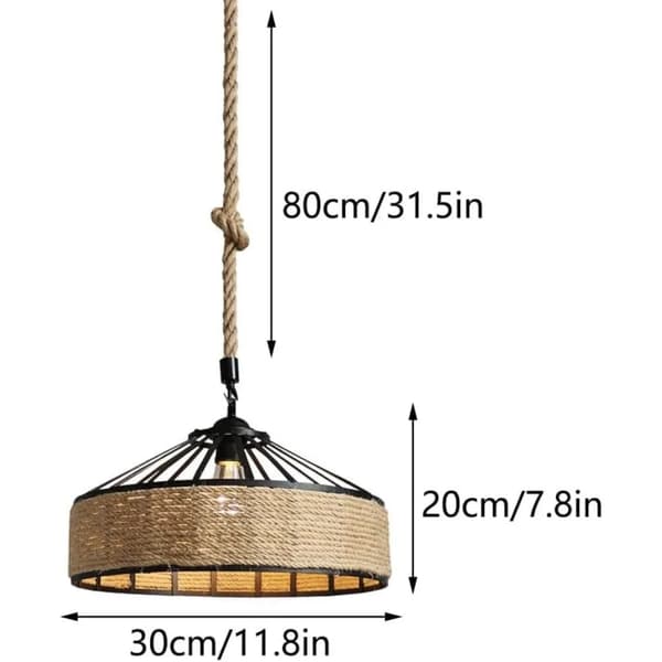 Loftlampe, Håndstrikket Design, Moderne Æstetik,30CM