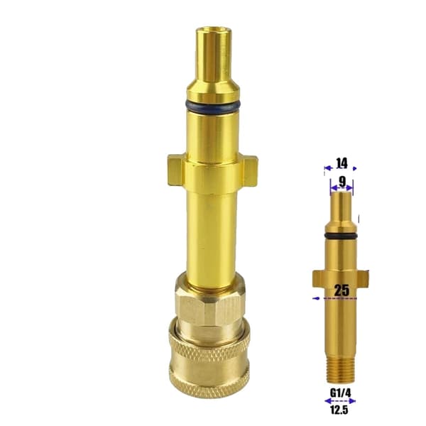 Højtryksrenser Connector, 1/4" Hurtigforbindelse, Bajonetadapter,F