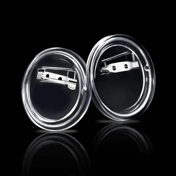 Knapper, 44 mm Diameter, Holdbart Bakelitmateriale,Gennemsigtig