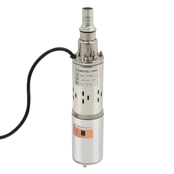 Nedsänkt Pump, Hög Effektivitet, Solenergidriven,24V